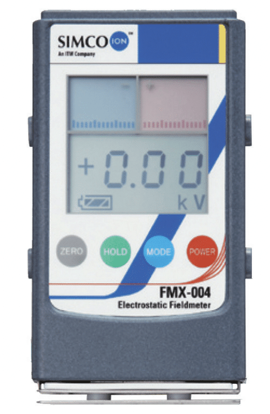 FMX-004: en kompakt elektrostatisk feltmåler i lommestørrelse, og let anvendelig, selv på akavede/besværlige steder.