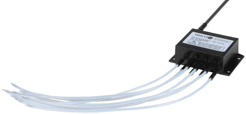 IML Spider er til direkte opladning af IML-applikationer og har otte output-porte til fleksible opladnings-elektroder.