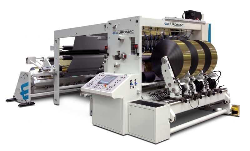 Kraftige rulleskæremaskine TB-6 serie til fleksibel emballage med høj automationsgrad.